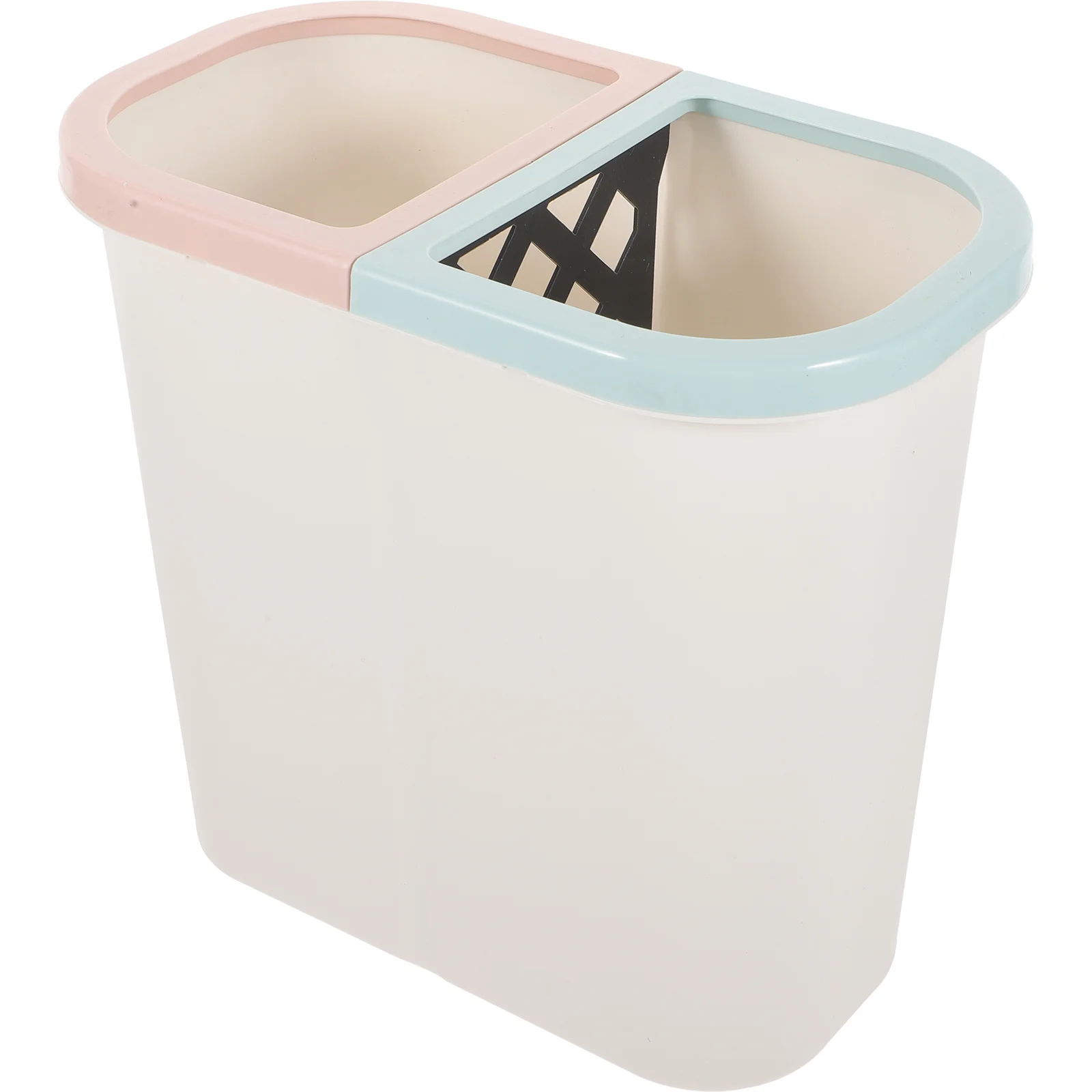 

Dual Trash Can Plastic Recycle Bin Dual Compartments Garbage Can Dry Wet Waste Can Classified Trash Can Rubbish Bin