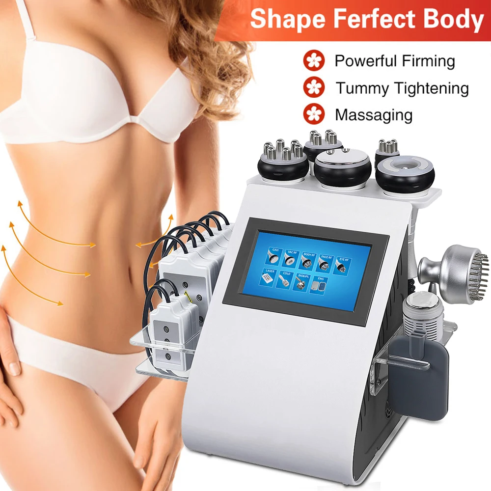

BEEMYI 9 In 1 Ultrasonic Cavitation Fat Burning Machine RF Body Slimming Machine Skin Rejuvenation Multi-Functional Beauty Tool