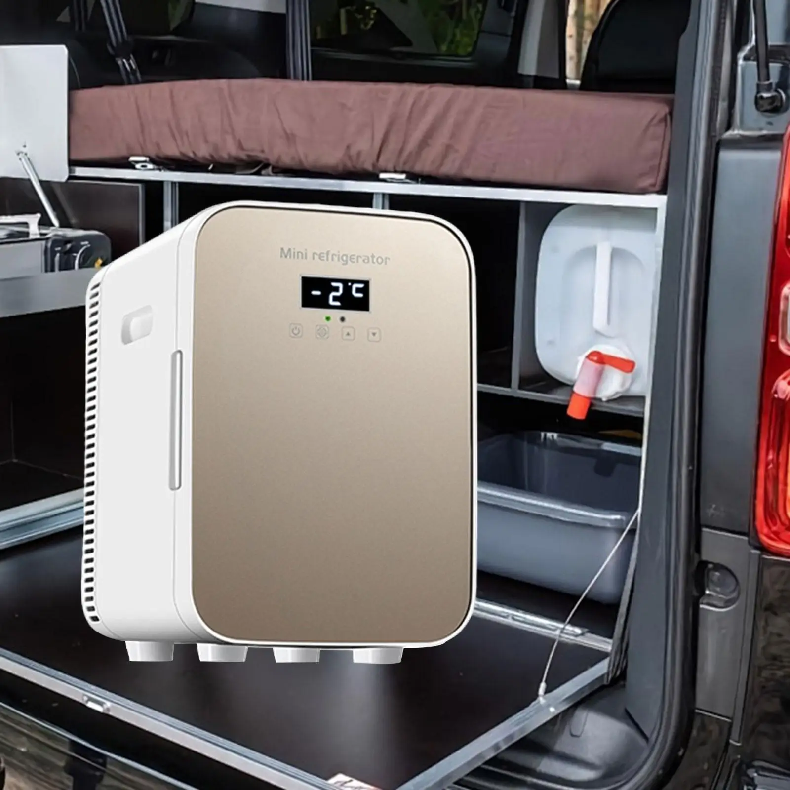 Small Car Refrigerator Beverage Refrigerator 10L Multifunction Quiet Skincare