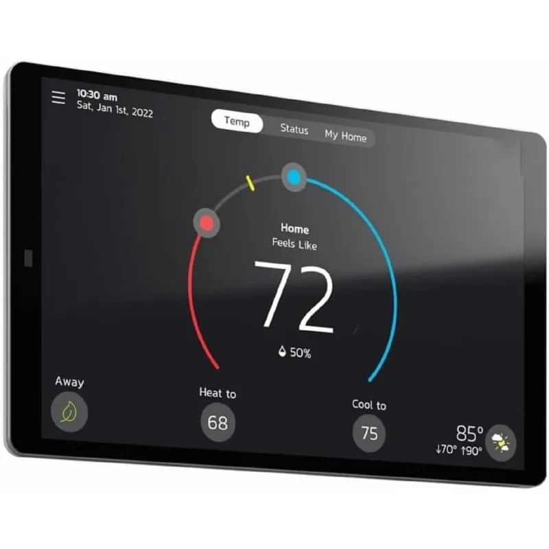 Lennox S40 (22V24) Smart Thermostat, Touchscreen, Communicating System Control, Programmable, Remote Access, Wi-Fi and Alexa