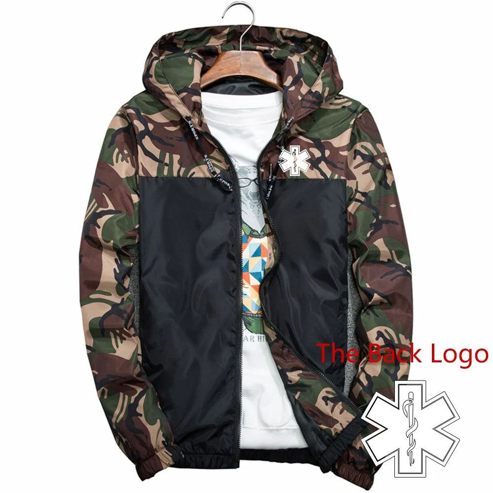 Men Camouflage Casual Camo Coat Spring Autumn Fashion