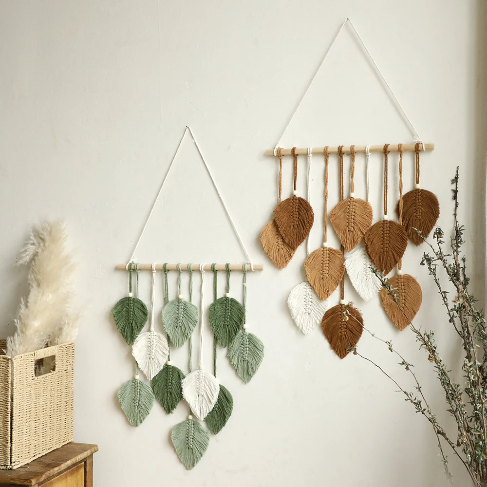 Leaf Macrame Tapestry 4