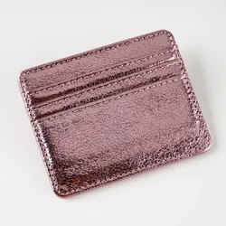 Sleek RFID - Blocking Minimalist Wallet - Premium PU Leather Card Holder (Pink)