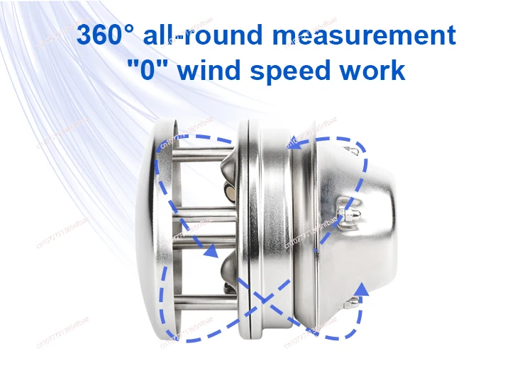 디지털 초음파 풍속계 풍향 센서 RS485 9-24VDC 0-60m/s 0-360 ℃ CE
