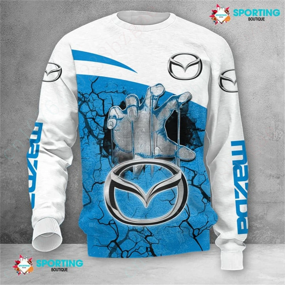 

Mazda Sweatshirt Harajuku O Neck Long Sleeve Anime T-shirts Unisex Clothing 3D Printing Tee Top Casual T Shirt For Men Women