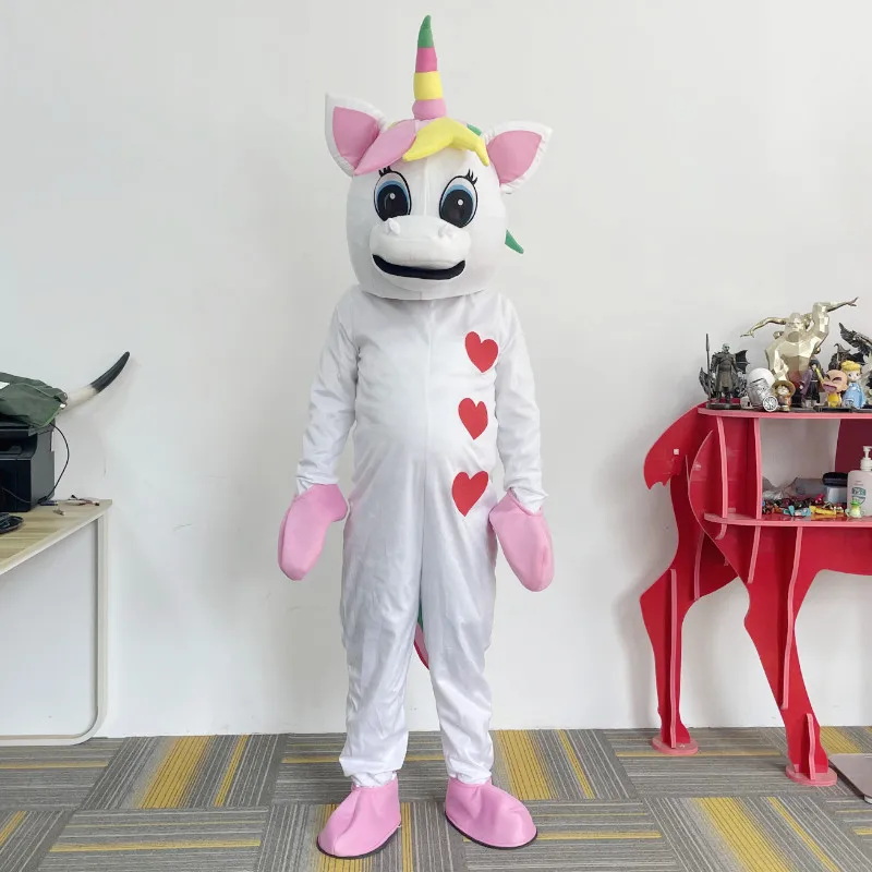 

Cosplay Unicorn BUTTERCUP Horse Mascot Costume Advertising ceremony birthday Fancy Dress Party Animal carnival Cos perform props