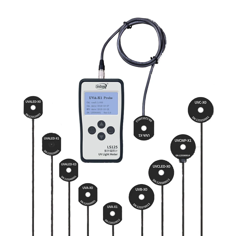 Linshang UVALED-X0 Probe UVA LED Sensor for LS125 UV Power Meter Test Intensity and Energy of UV LED Point Light Curing