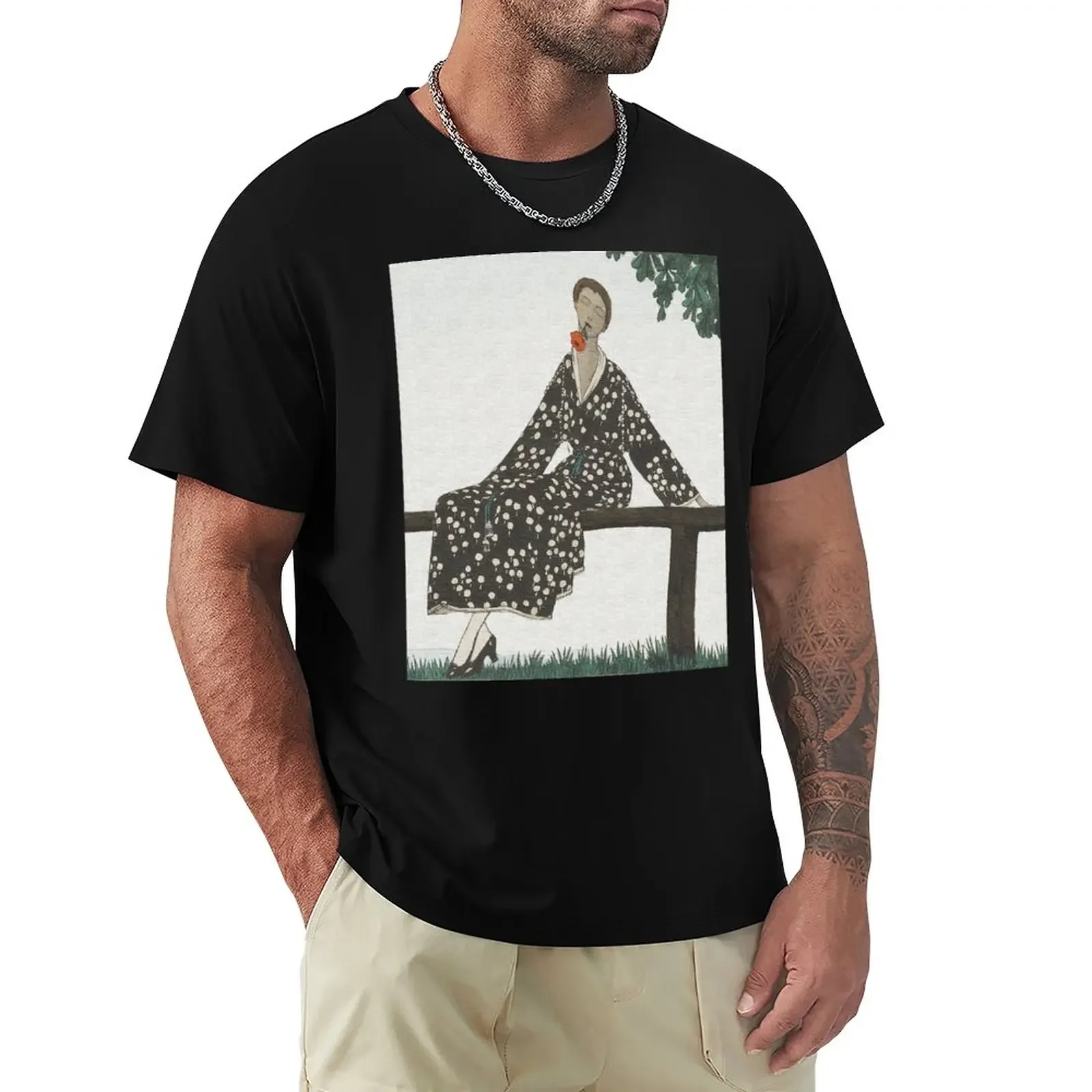 

The beautiful woman with the red rose T-Shirt graphic t shirts animal print shirt for boys T-shirts for men cotton