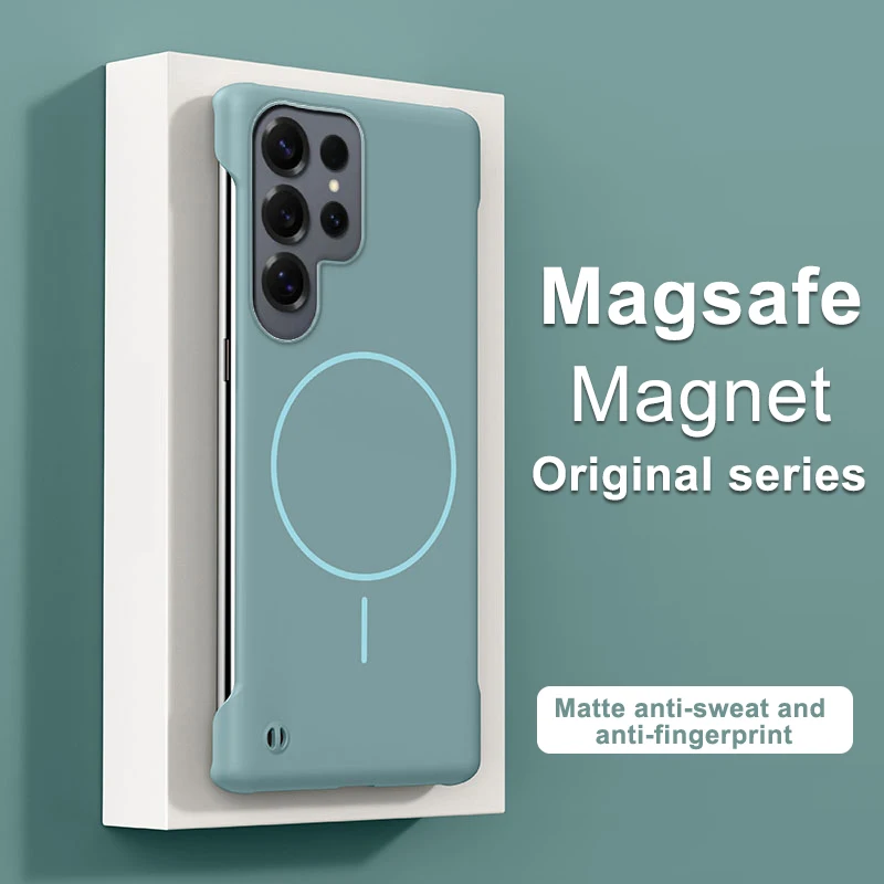 Ultra Slim Frameless Magnetic Wireless Charger-Compatible Phone Case
