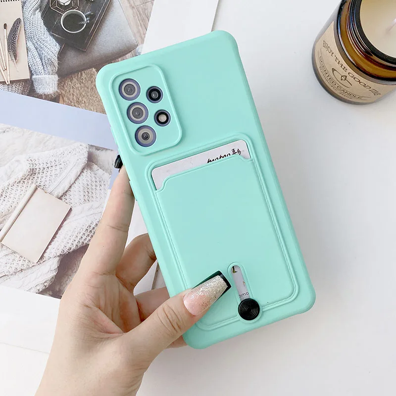 Shockproof Card Slot Wallet Phone Case - Soft Silicone Back Cover