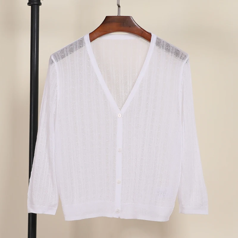 chompas para mujer de moda sweater Cardigan Verano punto corto