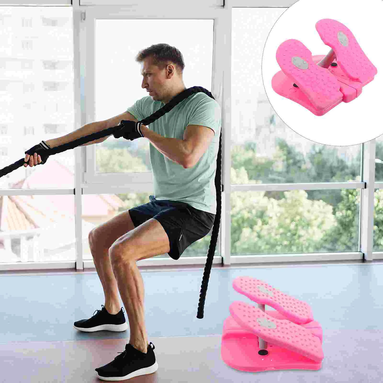 Home Stepper Indoor Fitness Stair Stepper Exercise Machine Step Platform Grey Body Exercise Machine for Home Fitness Treadmill