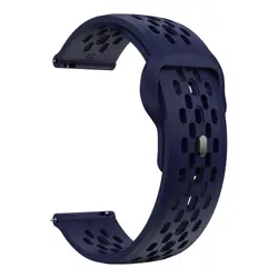 Silicone Sport Band - 20mm Premium Strap for 22mm universal (Midnight Blue)