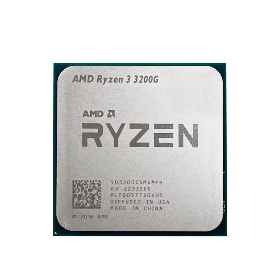 AMD 4코어 4스레드 라이젠 3 3200G 프로세서 4.0GHz 4MB L3 캐시 R3 3200G 소켓 AM4 (쿨러 미포함)