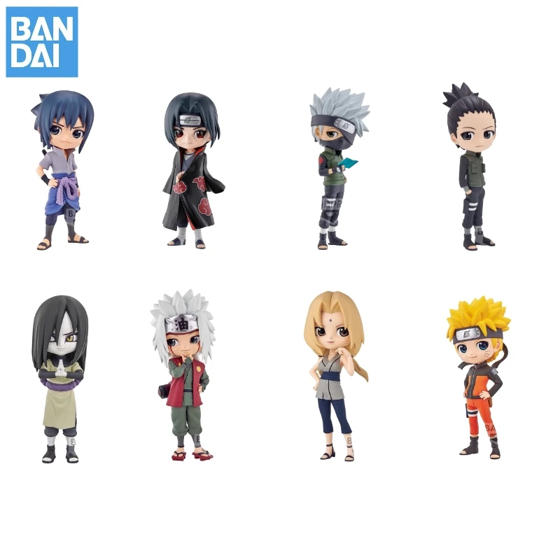 

Bandai Banpresto Qposket Naruto Sasuke Kakashi Jiraiya Tsunade Orochimaru Shikamaru Itachi Anime Figure Action Toy Figures Gifts