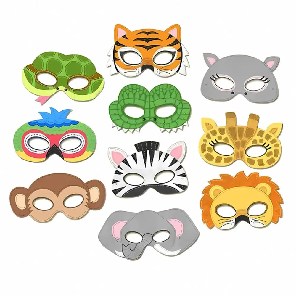 

Hands-on Ability Animal Picture Children's Painting DIY Masks Children's Day Gift Kindergarten Decoration Party Supplies
