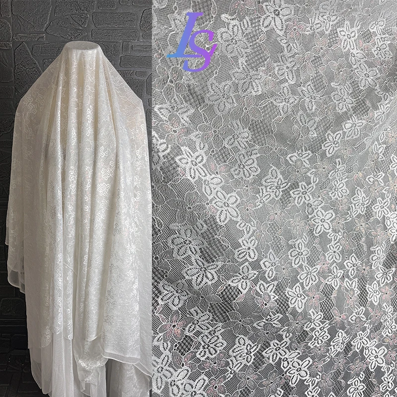 

Белое Сетчатое комбинированное кружевное платье с градиентом чонсам, свадебное платье, костюм, дизайнерская ткань