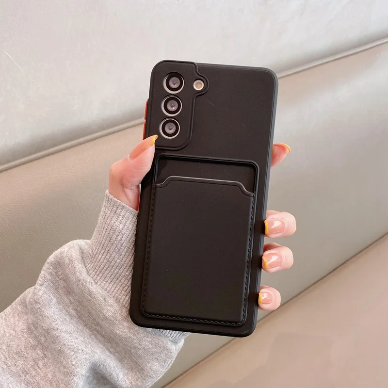 best case for samsung Card Slot Case For Samsung Galaxy S22 S21 Ultra S20 FE Plus A52 A53 A72 A33 A32 M52 5G A12 A51 A71 A52S Camera Protection Cover cute phone cases for samsung 