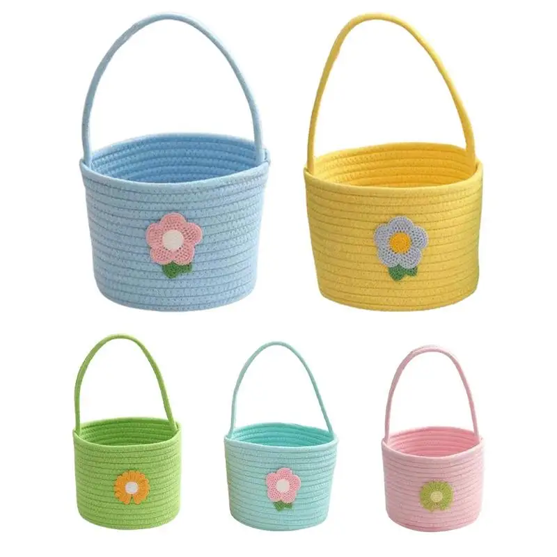

Woven Storage Basket Small Round Basket For Kids Toys Organizer Multifunctional Sundry Storage Basket Gift Basket Accessories