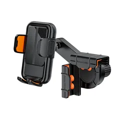 Universal 360° Rotating Telescopic Car Phone Mount Holder (Orange)