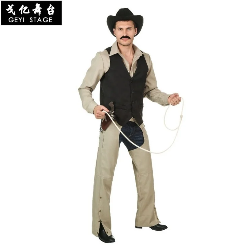 

American of Western men cowboy suit for cowboy and fancy dress dress dress up in halloween paper easter party dress for the kid