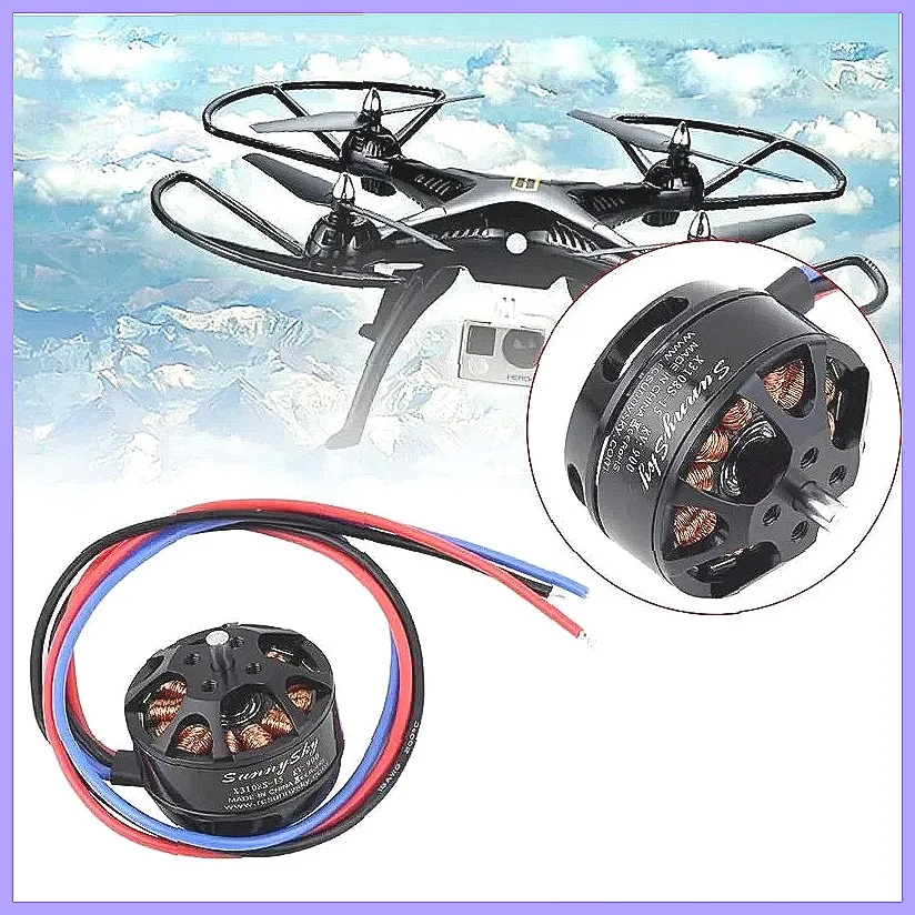 Бесщеточный двигатель Sunnysky X3108S 900KV 720KV, высокоэффективный бегунок мощностью 325 Вт для квадрокоптера-дрона с видом от первого лица thumbnail 4