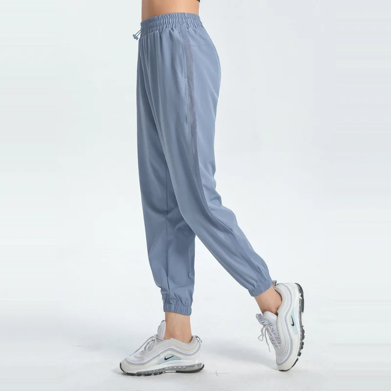 

breathable quick-drying trousers with elastic band, running, fitness LuluLemonS sports, women's yoga cropped pants