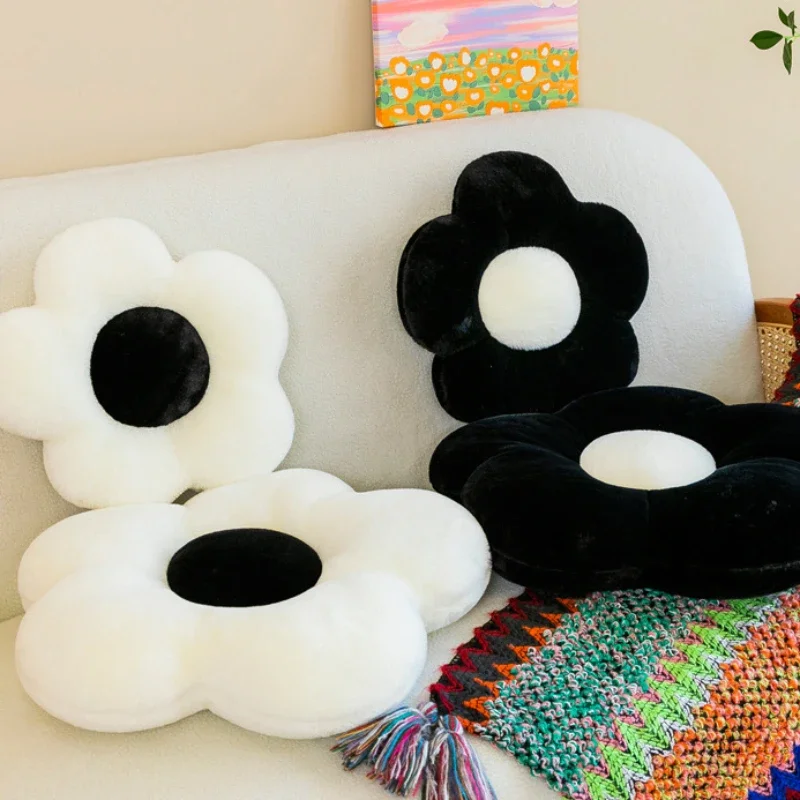 Office Sofa Chair Student Cushion Petal Futon Sun Flower Throw Pillow Cushion Home Bedroom Flower Soft and Comfortable