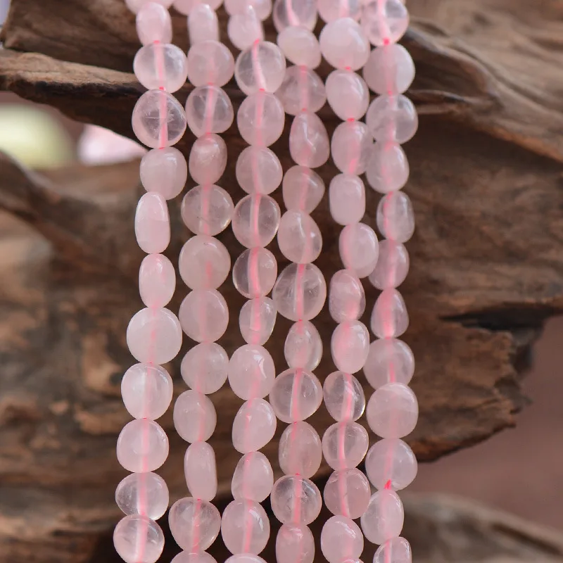 

Joanlyn Natural Rose Quartz Irregular Shape Beads NOT Dyed 15 Inch Strand RZ72