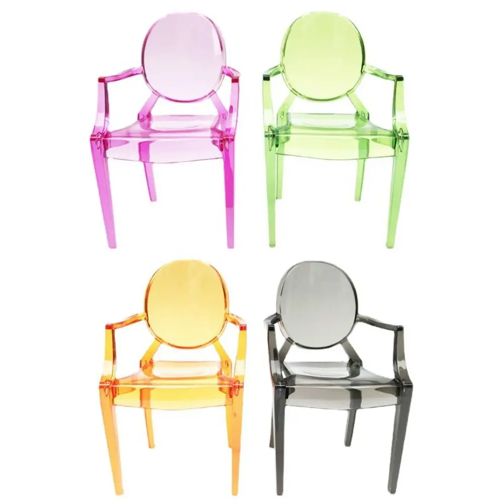 

Miniature Furniture Mock-up Arm Chair Model Multicolor Scene Model Dollhouse Leisure Chair Plastic Minimalism