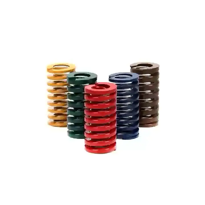 Molle A Compressione Per Stampo | Carico Medio, Colore Rosso | Diametro Esterno 14mm, Interno 7mm | Lunghezze 20-100mm