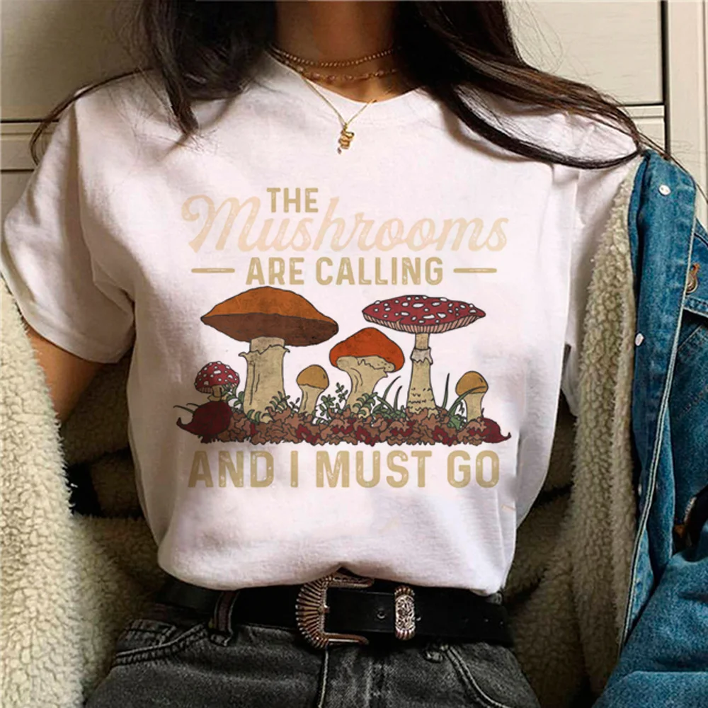 

Футболка в виде гриба, женская летняя графическая футболка, Женская манга 2000s, забавная одежда