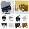 Wood Doll Piano Craft Multicolor 1/12 Miniature Pianoforte Playing House Scene Model Dollhouse Musical Instruments 1