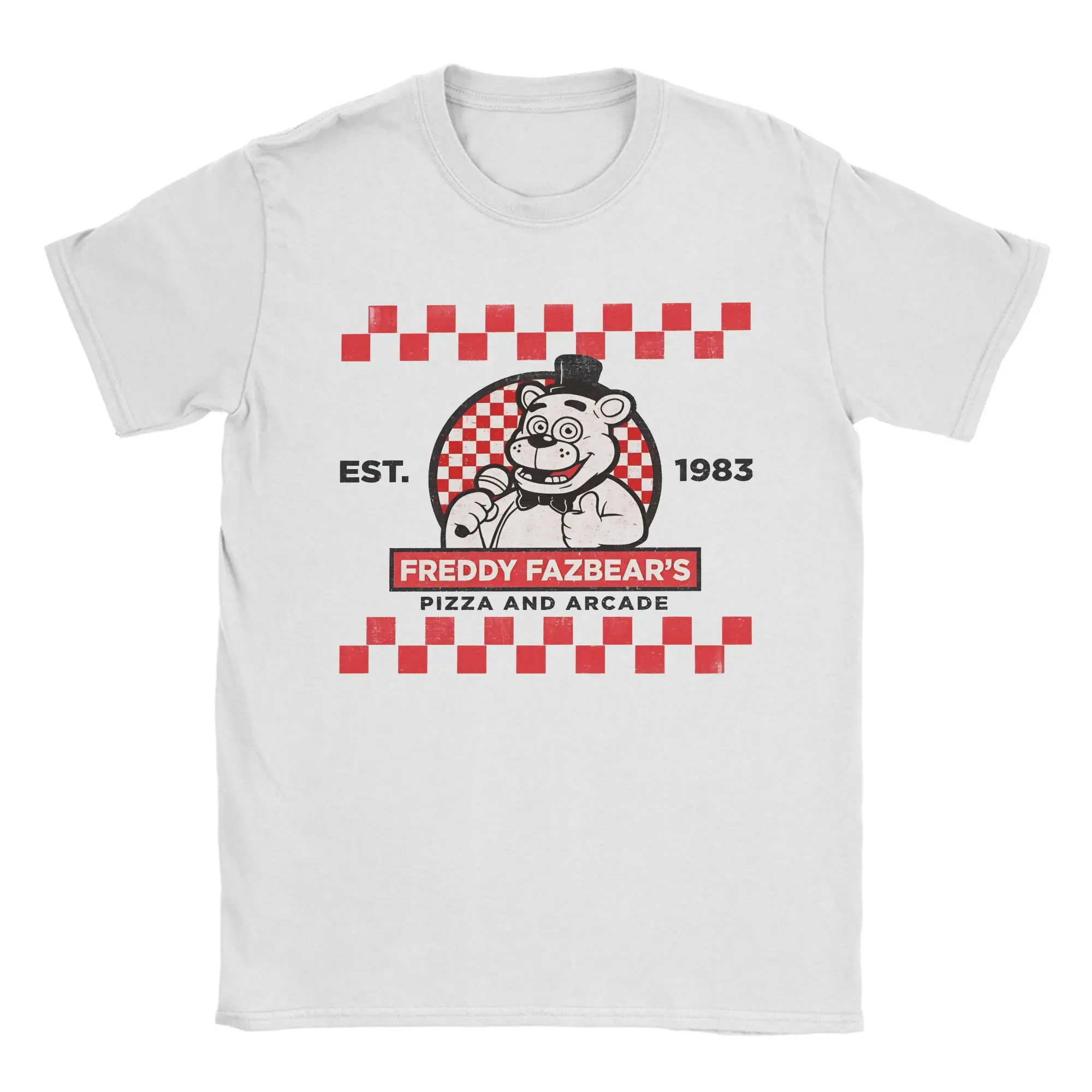 FNAF Meme Pure Cotton Casual Unisex T-Shirt - Round Neck Short Sleeve