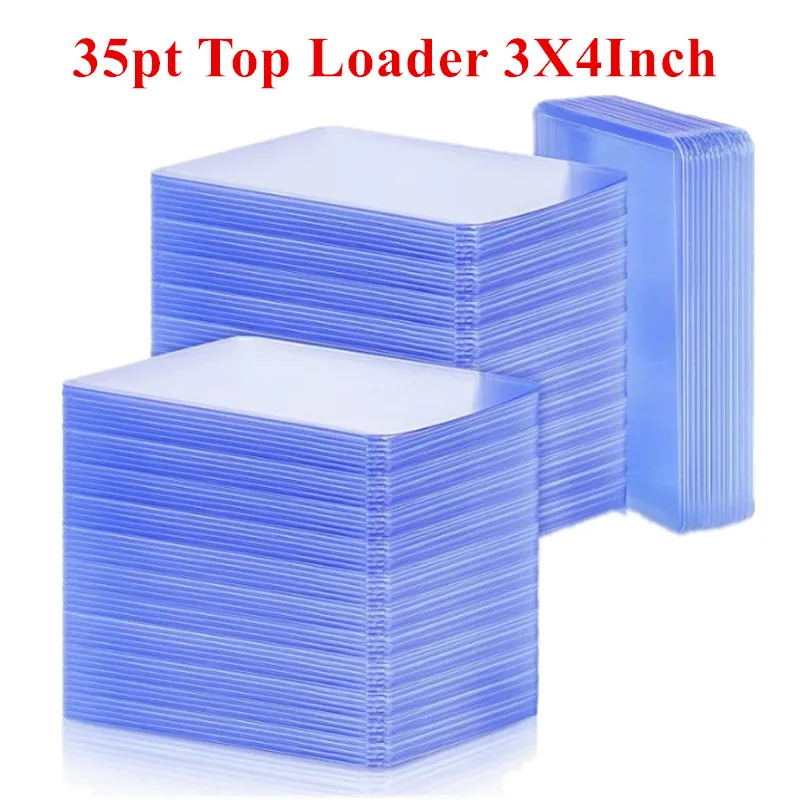 35pt top loader 3x4 game cards outer sleeves protector board gaming trading card plastic collect holder toploader sports card 35pt Top Loader 3X4