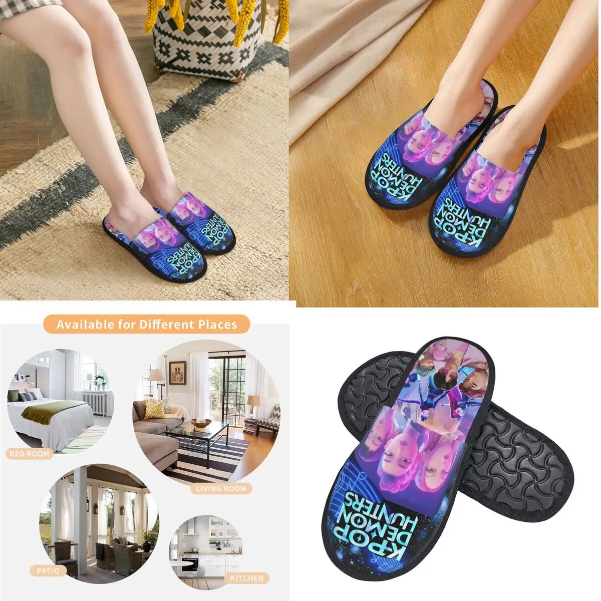 K-Pop Demon Hunters Indoor Slippers w/ Memory Foam 6