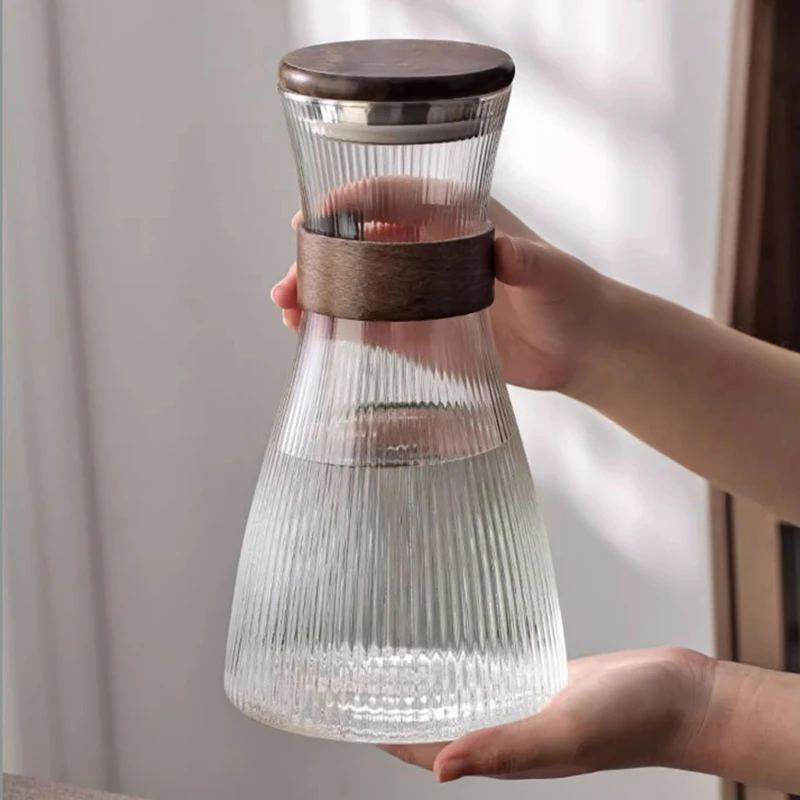 Creative Heat-Resistant Glass Cup Set Water Kettle Bottle Flower Tea Juice Cup