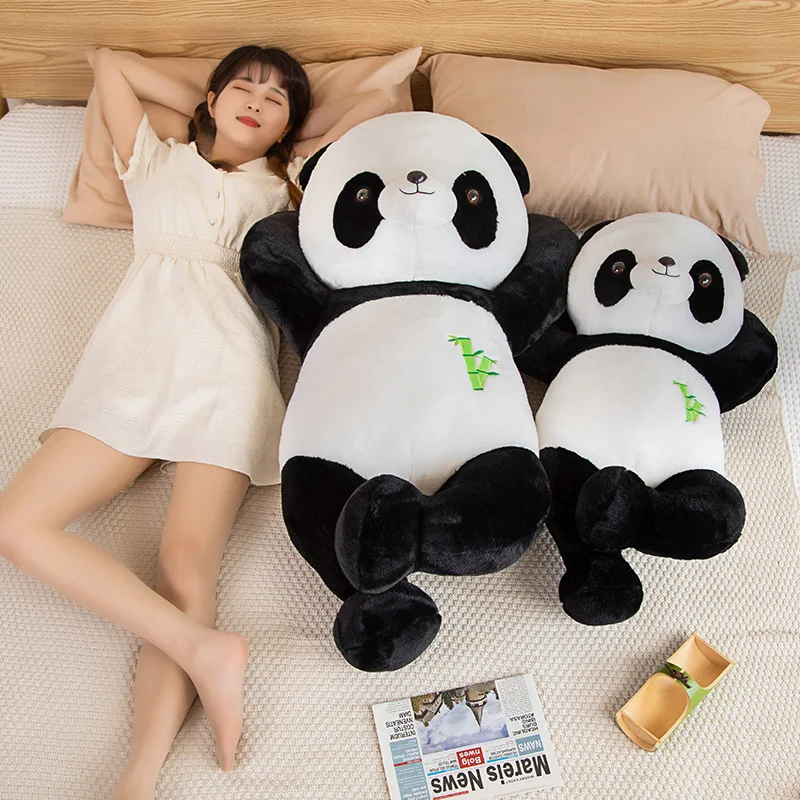 

Large Size Cute Lying Panda Plush Pillow Toy Kawaii Funny Stuffed Animals Pandas Plushies Cushion Anime Soft Kids Toys HomeDecor