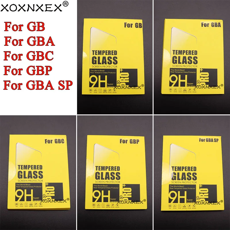 

20pcs Protective Glass film Anti Scratch Tempered Glass protector for Gameboy GB GBA GBC GBP GBA SP protector film guard