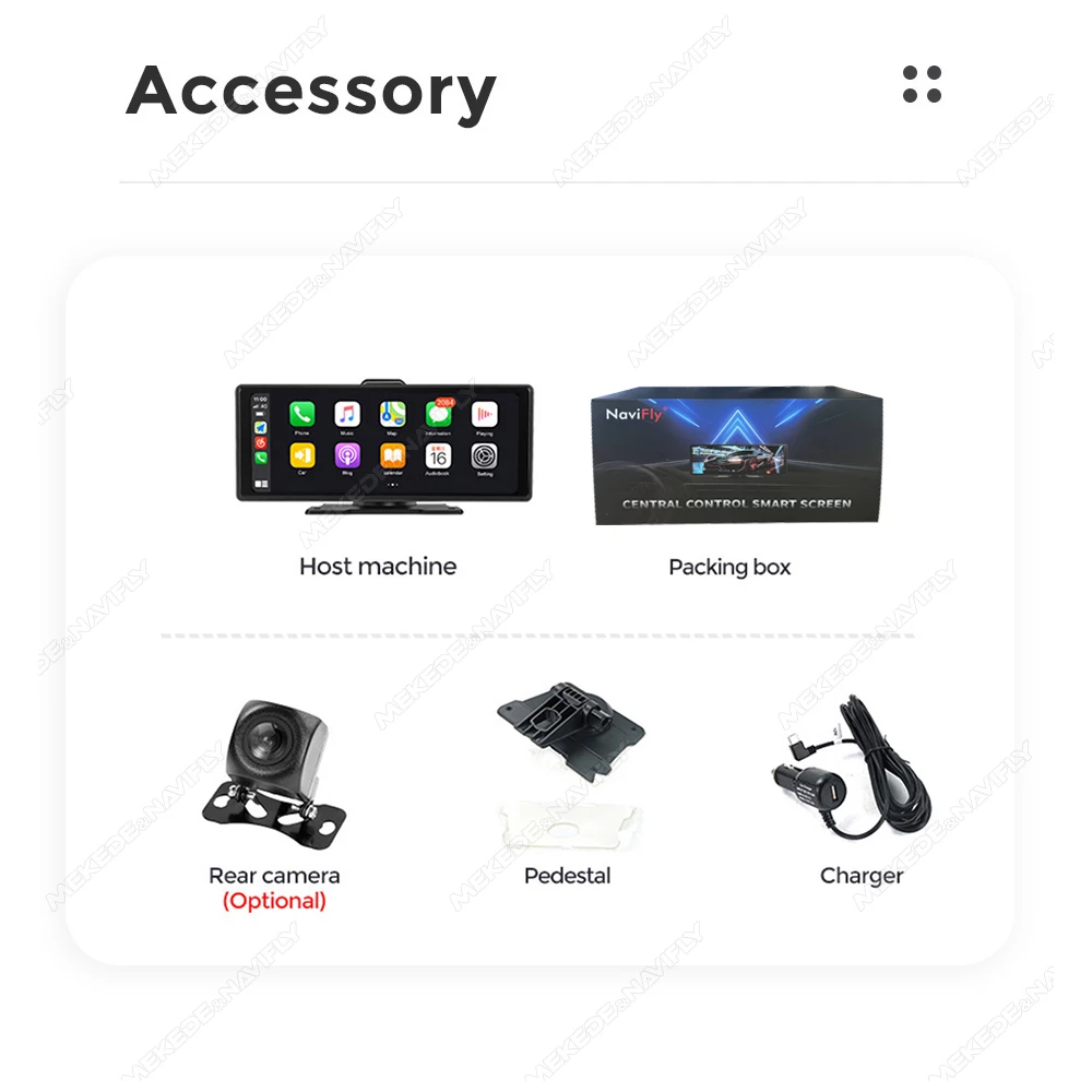 10.26" car intelligent systems Smart screen Car Monitor Wireless CarPlay Android Auto GPS Navigation Multimedia Player Dashboard