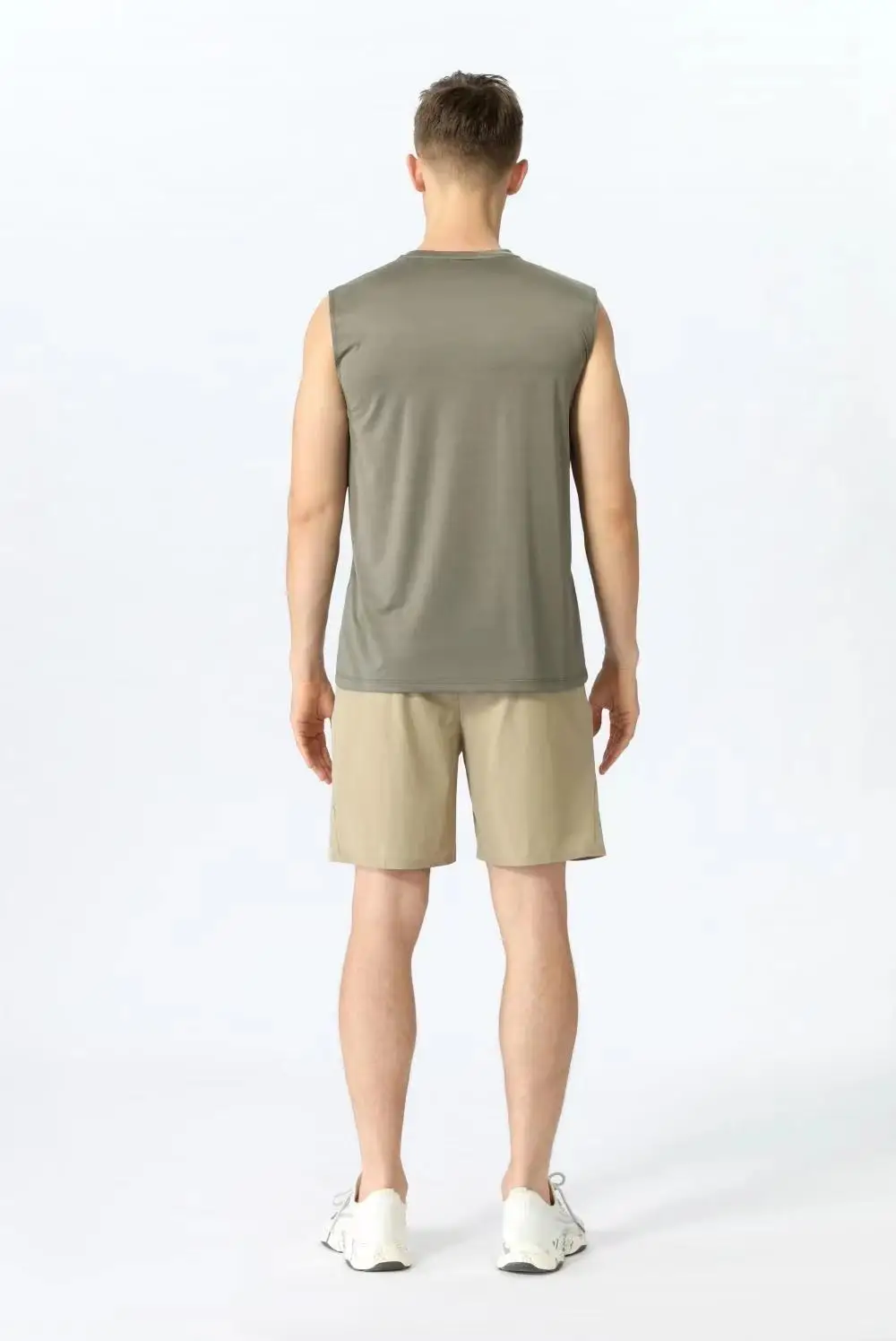 Sports vest men's breathable elastic printed gym running casual large summer novelty