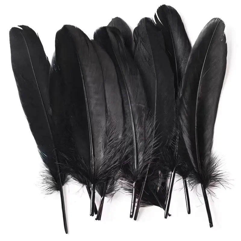 50pcs Natural White Goose Feather Plumes for Decorative Crafts and DIY Projects