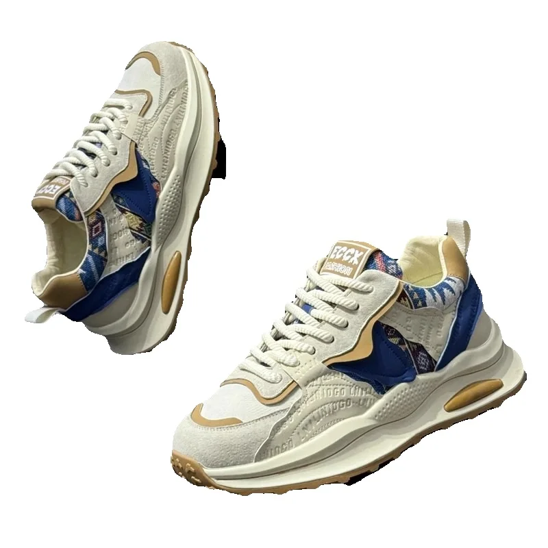 Unbeatable Quality Men's Summer Style Trendy Brand Feeling Forrest Gump Sports Casual Lightweight Soft Running Thick Sole Dad Shoes_voghion.com