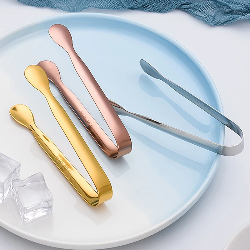 Multicolored Mini Sugar Tongs Small Ice Tongs Mini Serving Ice Clip Small Kitchen For Tea Party Coffee Bar Utensils