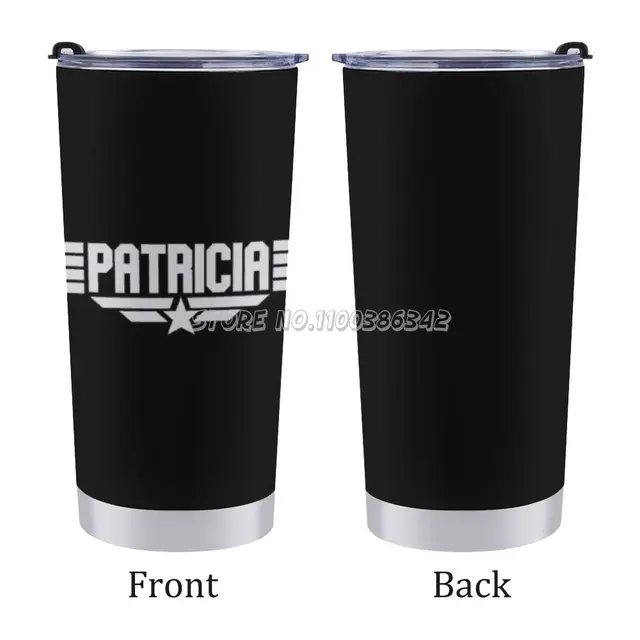 Repülőgép Lány Pilóta Repülés Neve Utazás Bögre Jég Pohár 304 Rozsdamentes Acél Vákuum Szigetelt Autó Kupa Kávé Sík Égrepedés - Image 3