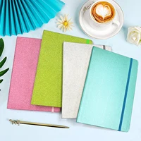 A5 Glitter Notebook, Hardcover 160 Pages Never Peel Off Sparkle Glitter Lined Journal for Women Girls Writing Note Taking Works 1