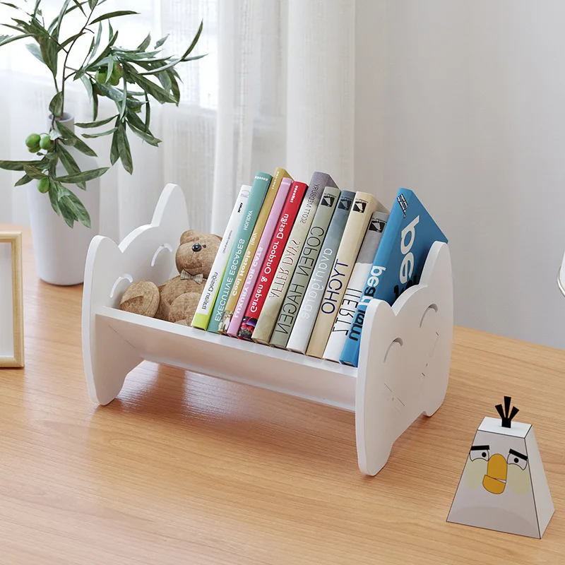 Desktop Bookshelf Storage Rack Multifunctional Children's Book Storage Household Textbook Organizing