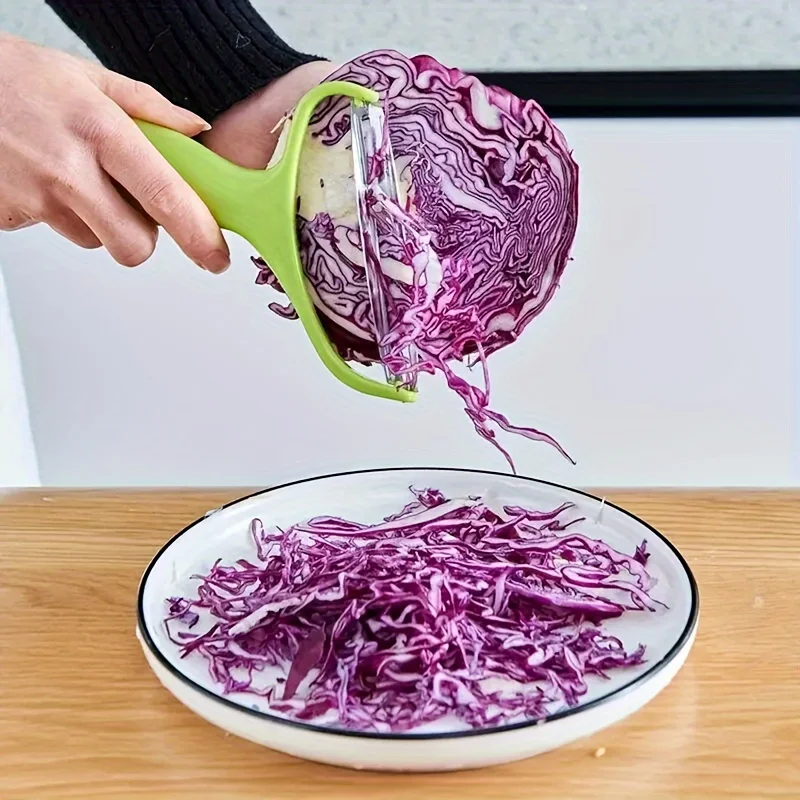 1pc Multifunctional Large Cabbage Shredder and Slicer - Food-Safe Vegetable Cutter, Suitable for Lettuce with Wide Blade Peeler
