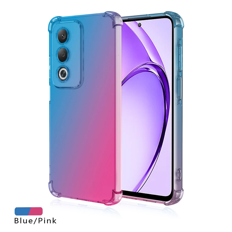 Gradient TPU Shockproof Transparent Protective Case