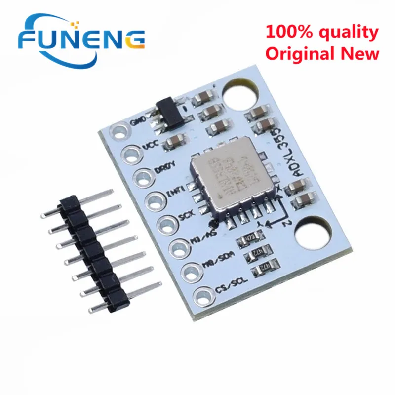 

ADXL355 triaxial accelerometer sensor module is an industrial-grade, low-power integrated temperature sensor with digital output
